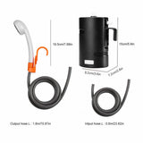 Idealsmart Portable Outdoor Shower USB Rechargeable IPX7 Waterproof Pumps for Car Camping
