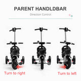 BABYCORE 4 in 1 Baby Walker Kids Trike Tricycle Bike Children Bicycle Ride On Toy