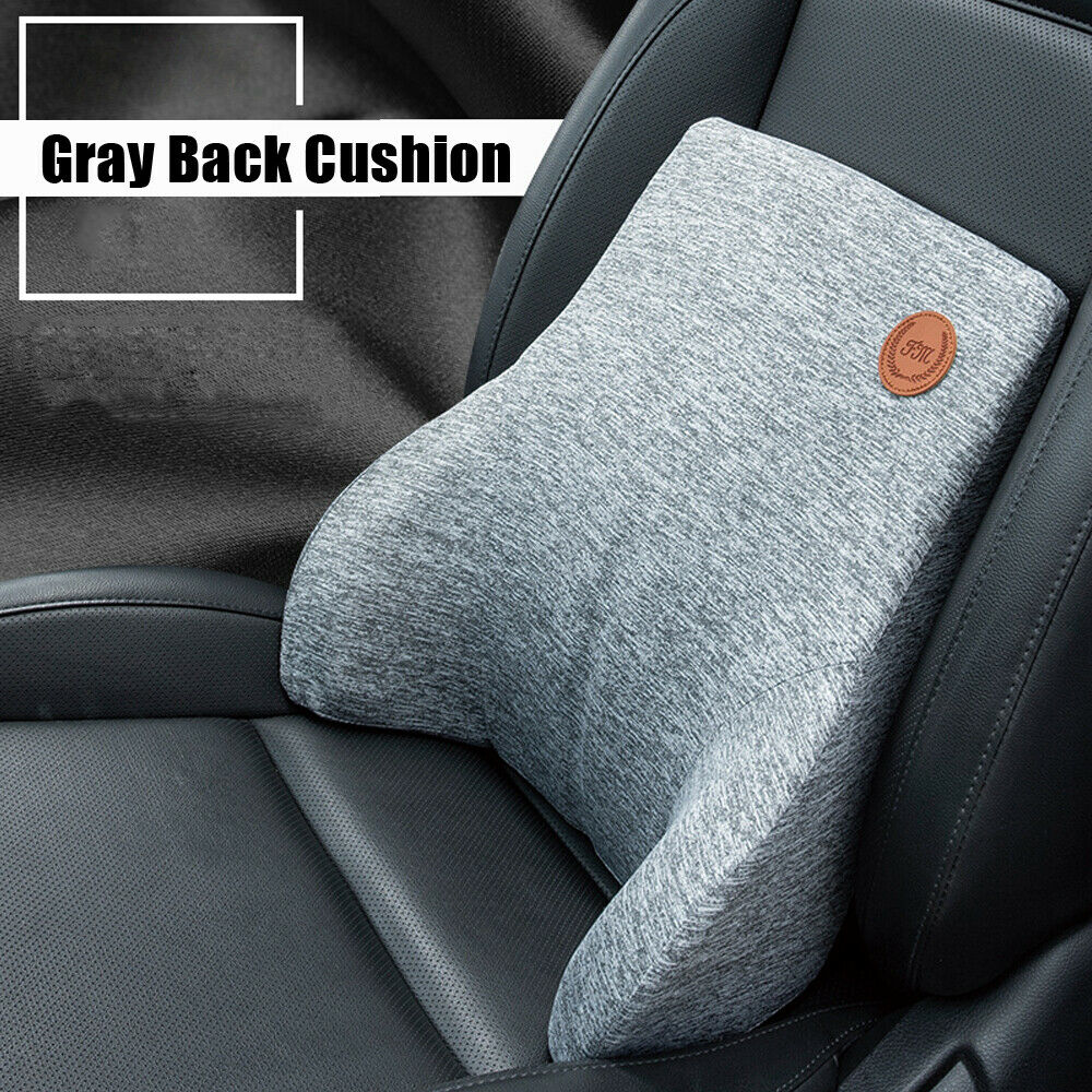1X Car Seat Lumbar Support Pillow Back Support Cushion Memory Foam