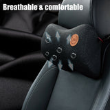 Universal Car Seat Headrest Pillow Memory Foam Neck Rest Support Cushion Holder