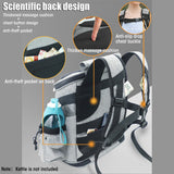 Idealsmart【Spacious】Dog Cat Pet Carrier Backpack Travel Bag Front dogs Outdoor Bike
