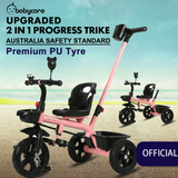 BABYCORE 2-IN-1 Kids Tricycle Baby Walker